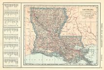 Louisiana State Map 1908 Revised 1914, Louisiana State Map 1908 revised 1914